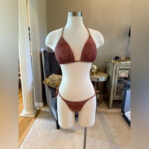 VIX Paula Hermanny Bikini Set (NWOT) Top Size Large, Bottom XS